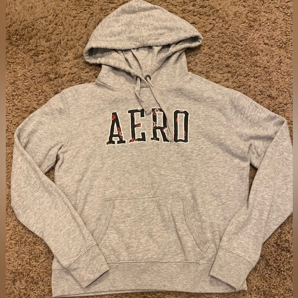 Juniors Gray Aeropostale Hoodie